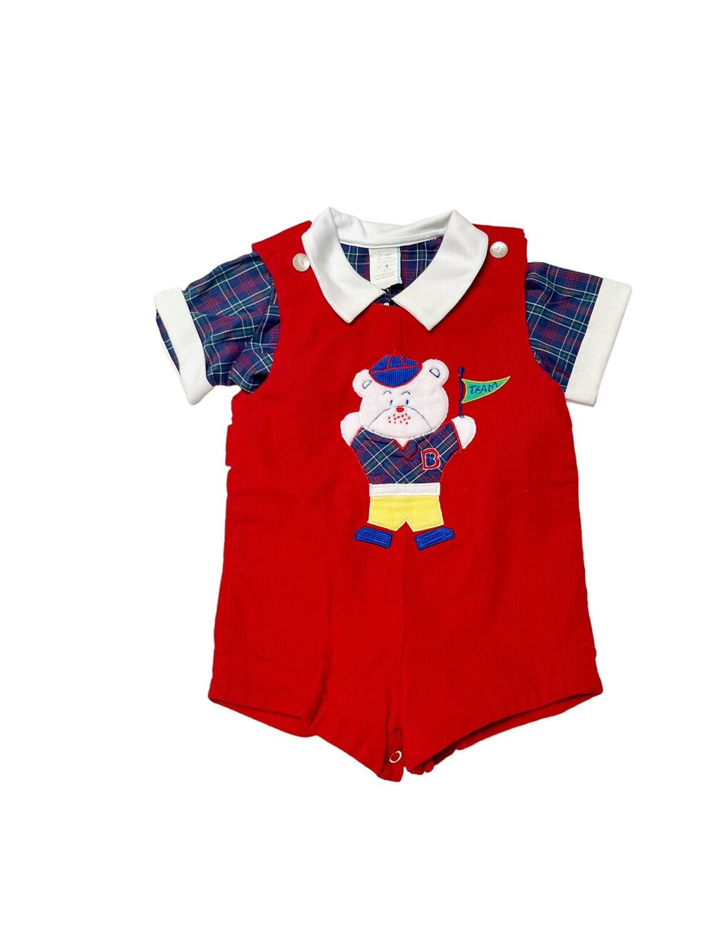 Vintage Baby Togs Bear Jon Jon Outfit Size 18m